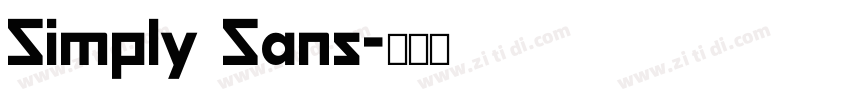 Simply Sans字体转换